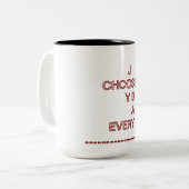 Kies elke dag voor vreugde | Mok motivatie prijsop (Voorkant links)