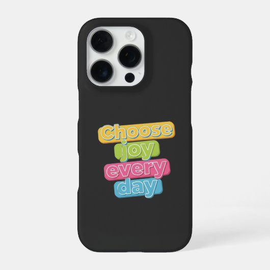 Kies elke dag vreugde ! iPhone hoesje (Achterkant)