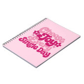 Kies elke dag vreugde Roze Notitieboek (Linkerzijde)