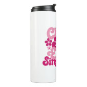 Kies elke dag vreugde Roze Thermosbeker (Gedraaid links)