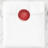 Kies elke kleur Wax Seal Print Stickers Monogram N (Tas)