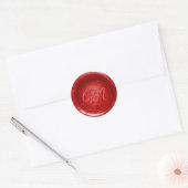 Kies elke kleur Wax Seal Print Stickers Monogram N (Envelop)