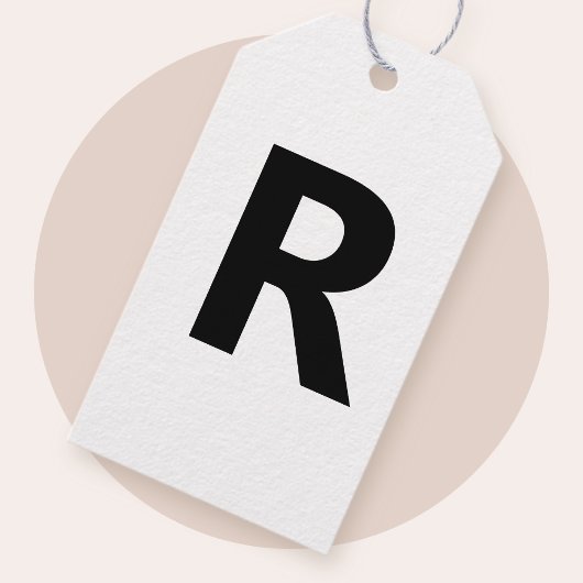Kies elke letter | Lettertype: Open Sans Condensed Cadeaulabel