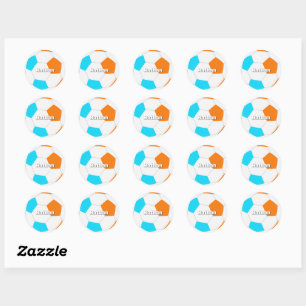 kies ELKE teamkleuren jongens meisjes voetbal Ronde Sticker