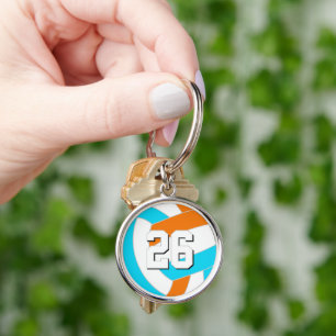 kies ELKE teamkleuren met aangepast rugnummer Sleutelhanger