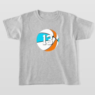 Kies ELKE teamkleuren met basketbalnummer T-shirt