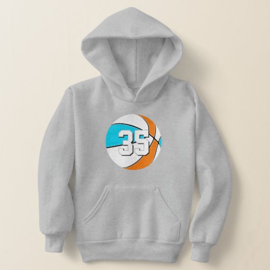 Kies ELKE teamkleuren met shirt nummer basketbal (Laagn)