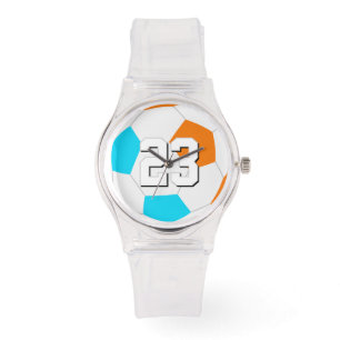kies ELKE teamkleuren met shirt nummer voetbal Horloge