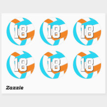 kies ELKE teamkleuren volleybal shirt nummer
