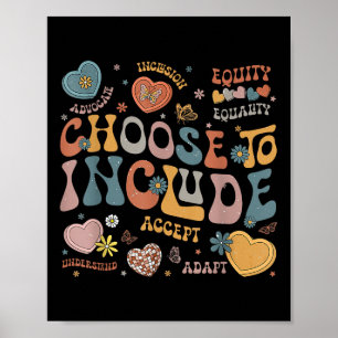 Kies ervoor om inclusie op te nemen als Autisme Aw Poster