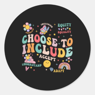 Kies ervoor om inclusie op te nemen als Autisme Aw Ronde Sticker