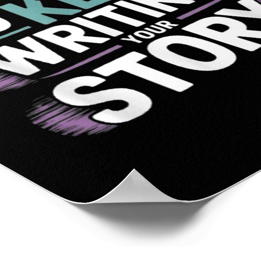 Kies ervoor om je verhaal over zelfmoordpreventie  poster (Hoek)