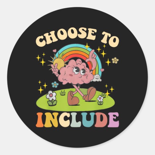 Kies ervoor om Neurodiversity Autism Teacher AP op Ronde Sticker (Voorkant)