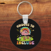 Kies ervoor om Neurodiversity Autism Teacher AP op Sleutelhanger (Voorkant)