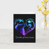 Kies ervoor om te blijven gaan hart wolf zelfmoord kaart (Gele Bloem)