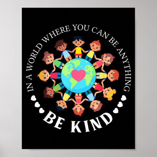 Kies ervoor om vandaag aardig te zijn, liefde kind poster (Voorkant)