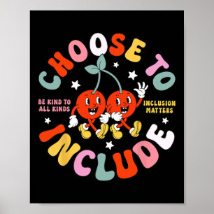 Kies ervoor om vriendelijk te zijn voor alle soort poster
