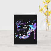 Kies ervoor om zelfmoordbewustzijn hoog te houden kaart (Gele Bloem)