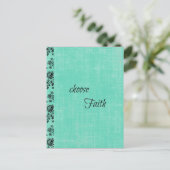 Kies Faith Inspirerend Briefkaart (Staand voorkant)