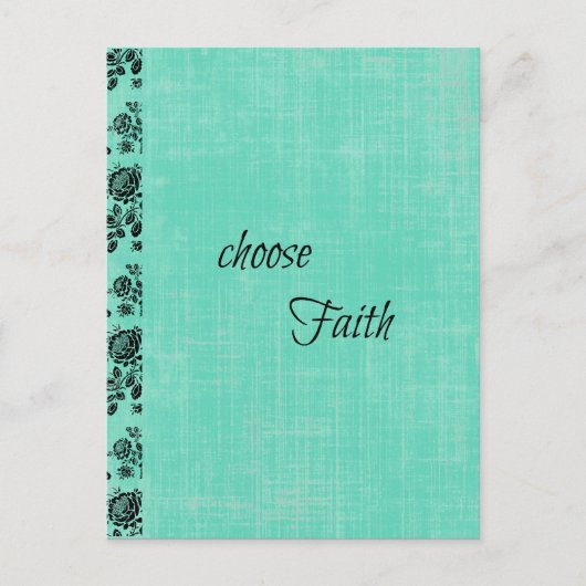 Kies Faith Inspirerend Briefkaart (Voorkant)