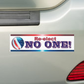 KIES GEEN ENKELE bumpersticker opnieuw (Op auto)