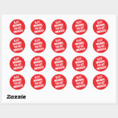 Kies Gekken Ronde Sticker (Vel)