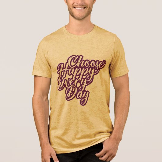 KIES GELUK Bella + Canvas Tri-blend T-Shirt (Voorkant)