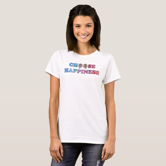 Kies Geluk Rainbow T-shirt (Voorkant volledig)