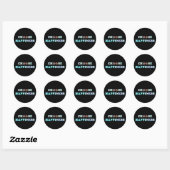 Kies Geluk Ronde Sticker (Vel)