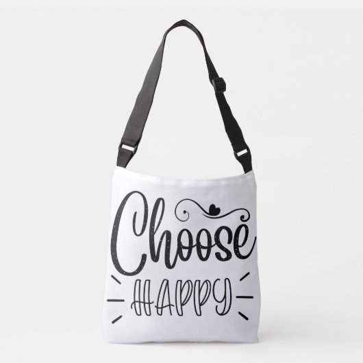 Kies gelukkig crossbody tas (Voorkant)