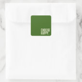 kies gelukkig. Stickers (Tas)