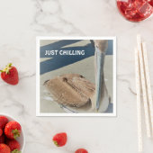 KIES GEWOON Fun Pelican op de foto van de zon Servet (Insitu)