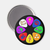 Kies gewoon gitaarplectrums magneet (Voorkant / Achterkant)