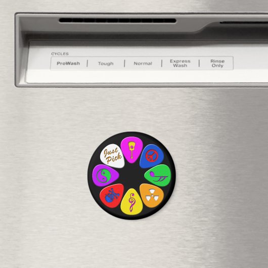 Kies gewoon gitaarplectrums magneet (Insitu (Vaatwasser))