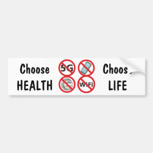 Kies gezondheid, kies leven bumpersticker