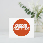 Kies Gratitude Briefkaart (Staand voorkant)