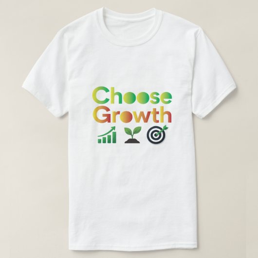 Kies Groei T-shirt (Design voorkant)