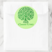 Kies groene Sticker (Tas)