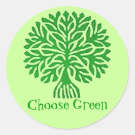 Kies groene Sticker