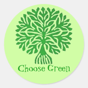 Kies groene Sticker