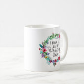 Kies Happiness Inspirerend quote Boho floral Koffiemok (Voorkant rechts)