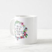 Kies Happiness Inspirerend quote Boho floral Koffiemok (Voorkant links)