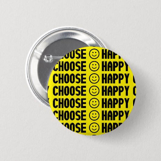 Kies Happy Button (Voorkant /achterkant)
