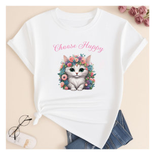 Kies Happy Cat print T-shirt