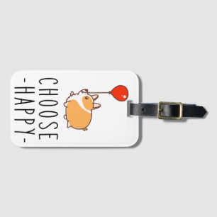 Kies Happy Corgi Lover Gift Dog Quote Corgi mama Bagagelabel