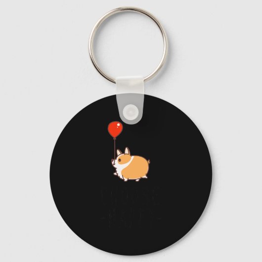 Kies Happy Corgi Lover Gift Dog Quote Corgi Sleutelhanger (Voorkant)
