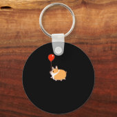 Kies Happy Corgi Lover Gift Dog Quote Corgi Sleutelhanger (Voorkant)