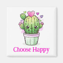 Kies Happy floral magneet