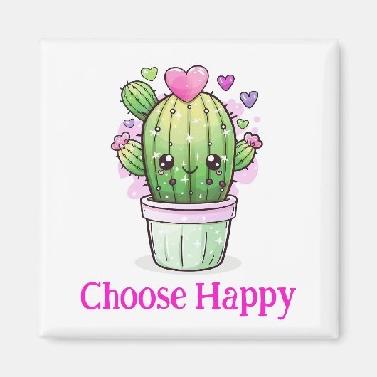 Kies Happy floral magneet (Voorkant)