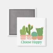 Kies Happy floral magneet (Voorkant / Achterkant)